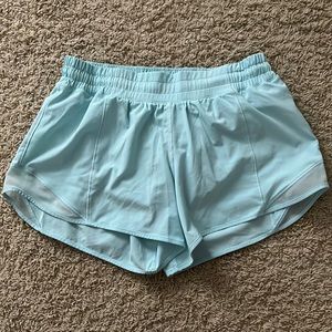 Lululemon ice blue hottie hot shorts
